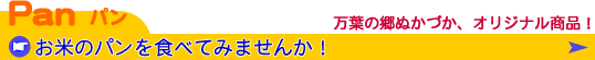 お米のパンを食べてみませんか!